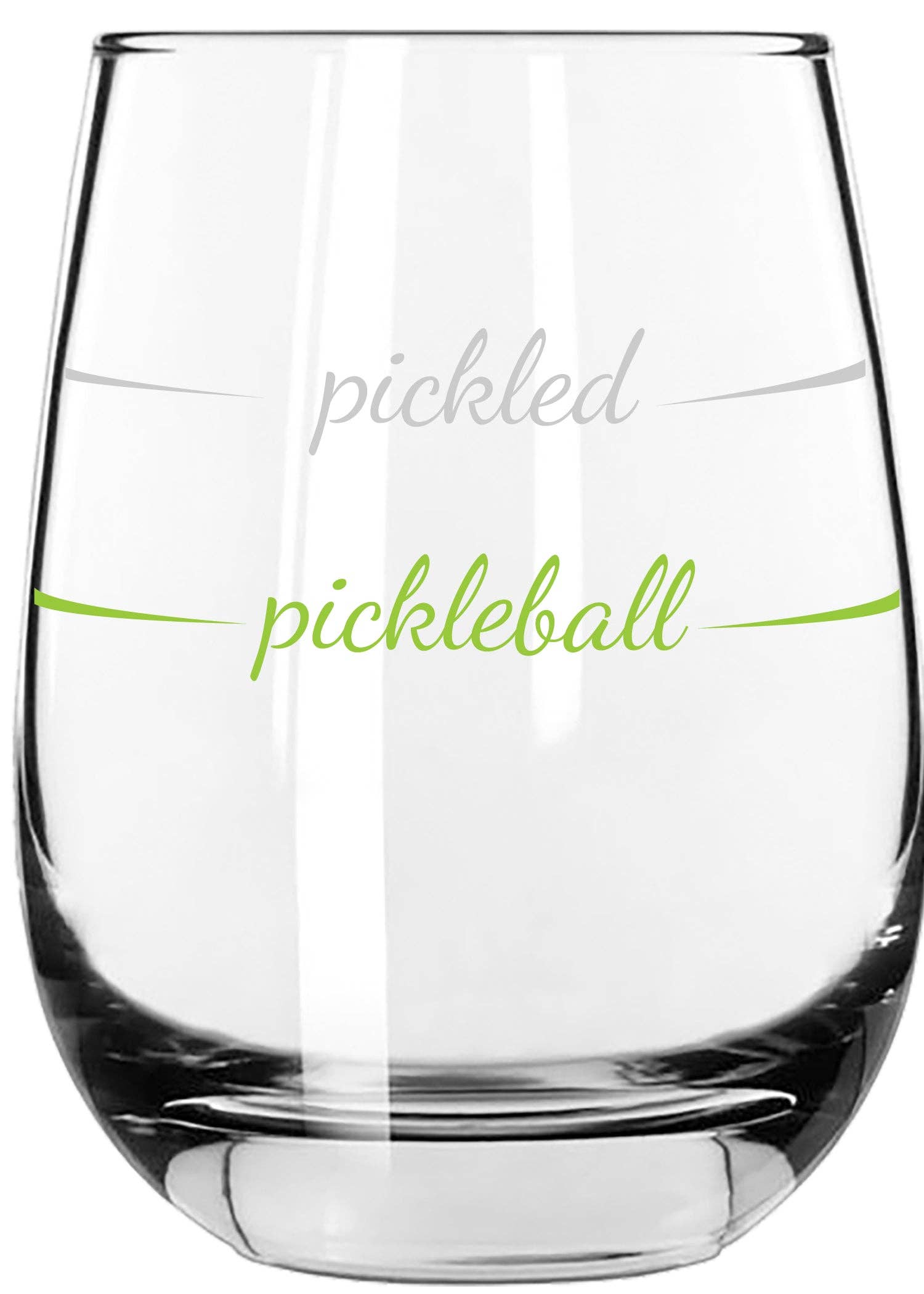 Pickleball Stemless Wine Glass